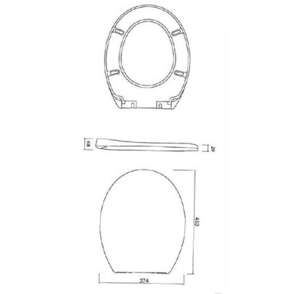 Cersanit K98-0074 - Deska sedesowa PRESIDENT SoftClose biała