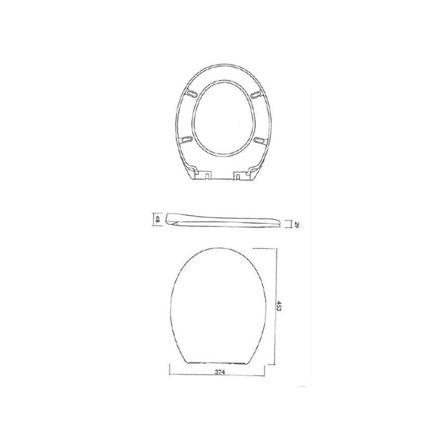 Cersanit K98-0074 - Deska sedesowa PRESIDENT SoftClose biała