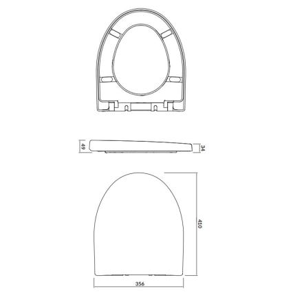 Cersanit K98-0122 - Deska sedesowa PARVA SoftClose biała