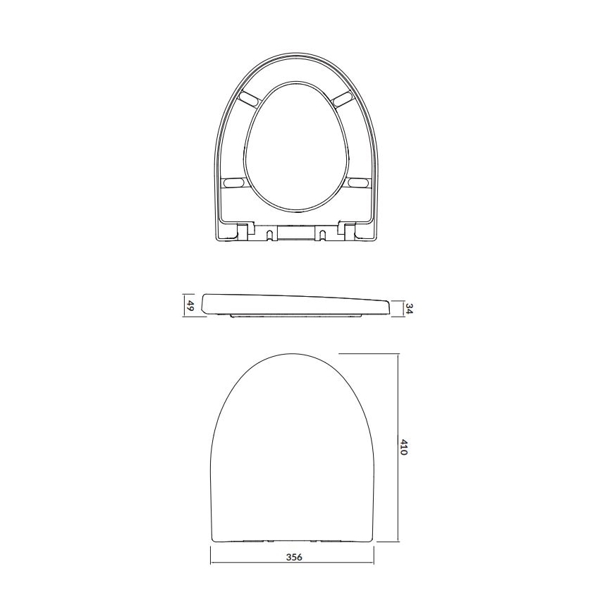 Cersanit K98-0122 - Deska sedesowa PARVA SoftClose biała