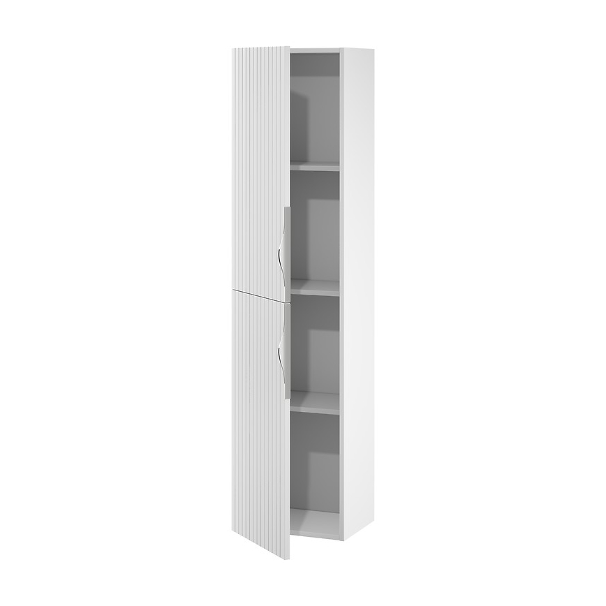Cersanit S1015-010 - Wisząca szafka łazienkowa TIRSO 40x160x30 cm, biała matowa