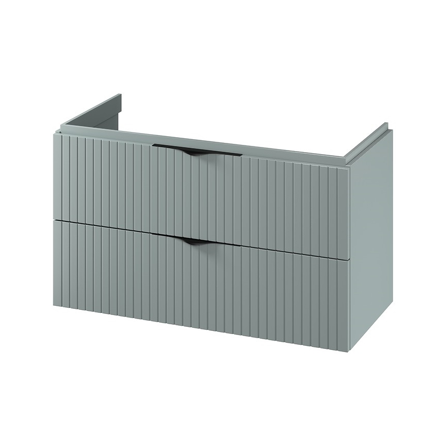 Cersanit S1015-012 - Wisząca szafka łazienkowa pod umywalkę TIRSO 100x45 cm miętowa