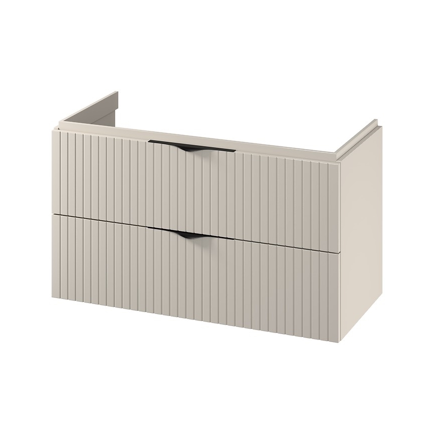 Cersanit S1015-013 - Wisząca szafka łazienkowa pod umywalkę TIRSO 100x45 cm beżowa