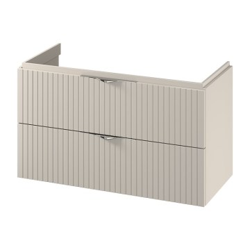 Cersanit S1015-013 - Wisząca szafka łazienkowa pod umywalkę TIRSO 100x55x45 cm beżowa