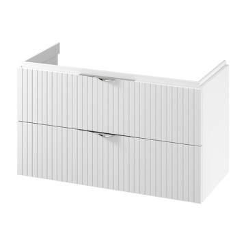 Cersanit S1015-014  - Wisząca szafka łazienkowa pod umywalkę TIRSO 100x55x45 cm biała
