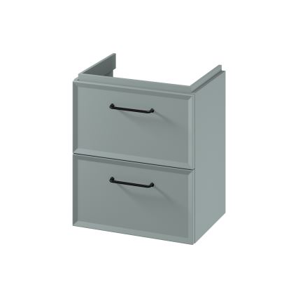 Cersanit S1021-007 - Wisząca szafka łazienkowa pod umywalkę MILLE SLIM 50x35 cm miętowa