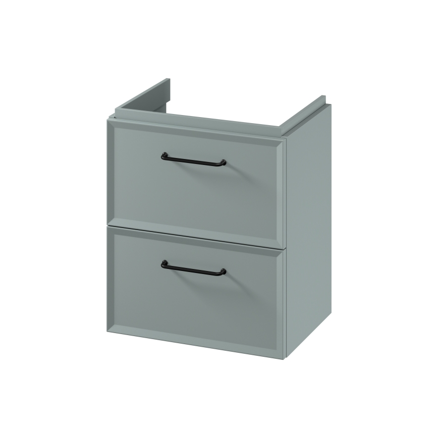 Cersanit S1021-007 - Wisząca szafka łazienkowa pod umywalkę MILLE SLIM 50x35 cm miętowa