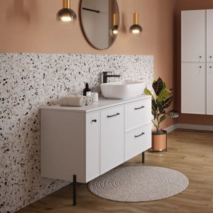 Cersanit S1022-006 - Wisząca szafka łazienkowa MILLE 20x45 cm matowa biała