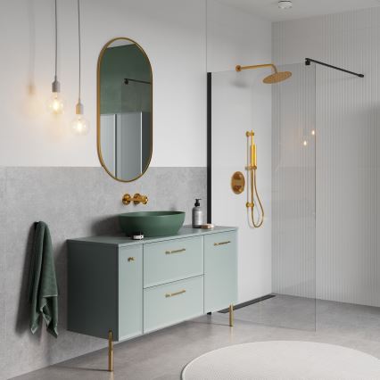 Cersanit S1022-008 - Wisząca szafka łazienkowa MILLE 20x45 cm miętowa