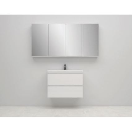 Cersanit S590-030 - Szafka łazienkowa z lustrem MEDDIE 80x40 cm