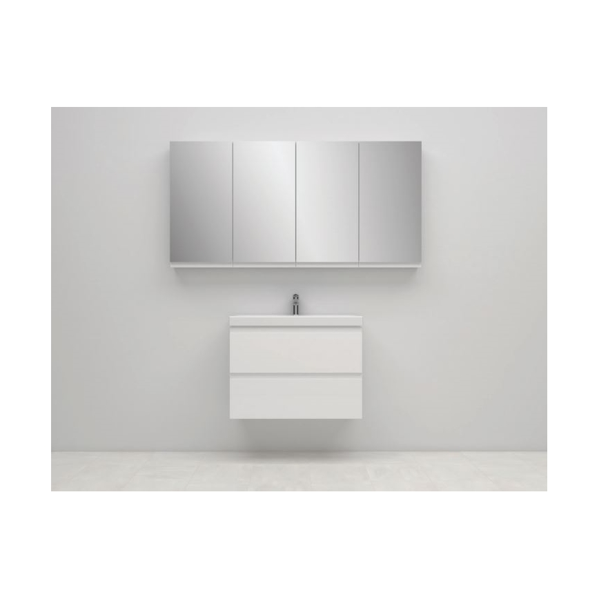 Cersanit S590-030 - Szafka łazienkowa z lustrem MEDDIE 80x40 cm