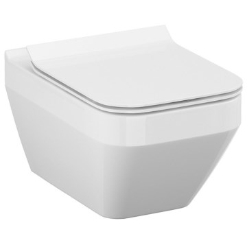Cersanit S701-213-ECO - WC wiszące z deską sedesową CREA ceramika/biała
