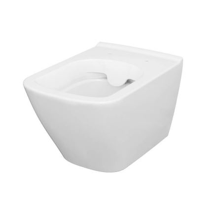 Cersanit S701-405 - WC wisząca z deską CITY SQUARE ceramika/biała