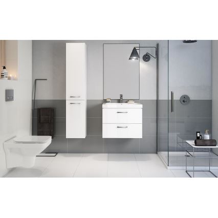 Cersanit S801-142-DSM - Wisząca szafka łazienkowa z umywalką LARA CITY 46x60 cm biała