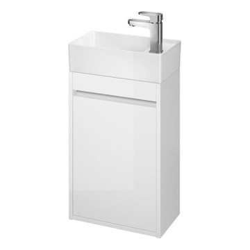 Cersanit S924-001 - Szafka łazienkowa pod umywalkę CREA 59,3x39,2 cm, biały połysk