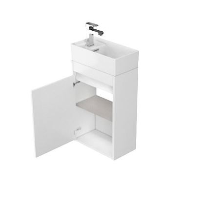 Cersanit S924-001 - Szafka łazienkowa pod umywalkę BARBARA 59,3x39,2 cm, biały połysk