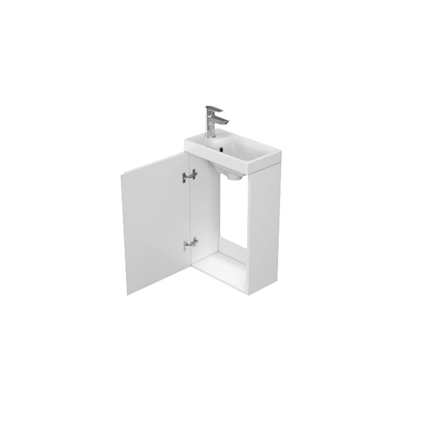 Cersanit S929-014 - Szafka łazienkowa pod umywalkę MEDDIE 59x39 cm, biały połysk
