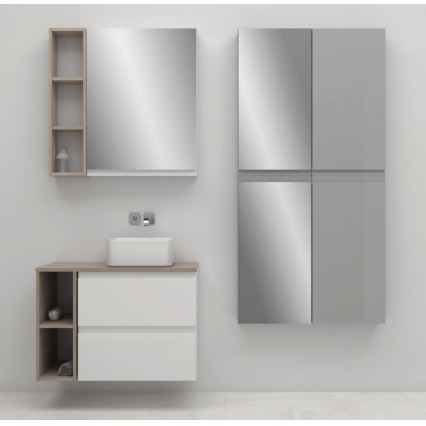 Cersanit S929-018 - Szafka łazienkowa z lustrem MEDDIE 80x59,5 cm