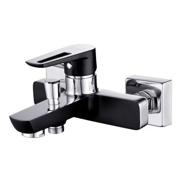 Cersanit S951-009 - Kran do wanny MILLE czarny/chrom błyszczący