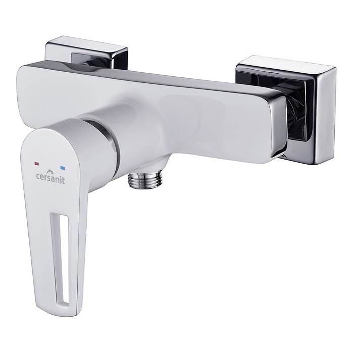 Cersanit S951-033 - Kran do prysznica MILLE biały/chrom błyszczący
