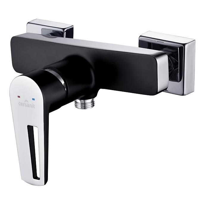 Cersanit S951-034 - Kran do prysznica MILLE czarny/chrom błyszczący