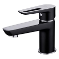 Cersanit S951-048 - Kran do umywalki MILLE 13,4 cm czarny + odpływ