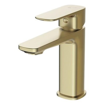 Cersanit S951-389 - Kran do umywalki LARGA 16,3 cm złoty