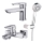 Cersanit S952-003 - Zestaw wannowy z baterią + bateria umywalkowa MILLE chrom błyszczący