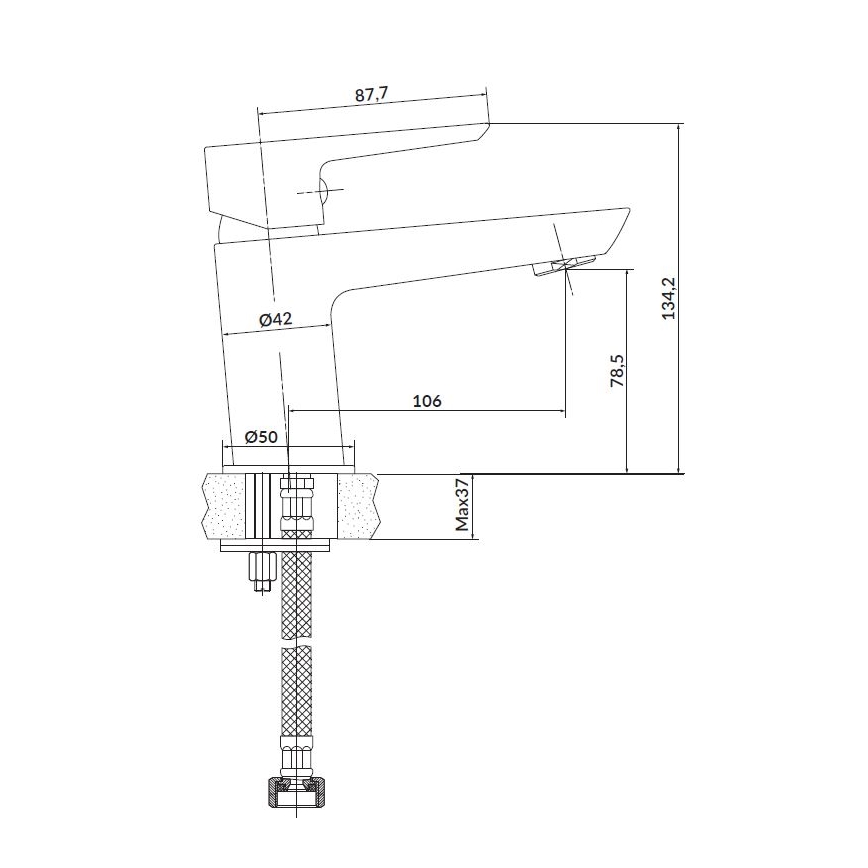 Cersanit S952-003 - Zestaw wannowy z baterią + bateria umywalkowa MILLE chrom błyszczący
