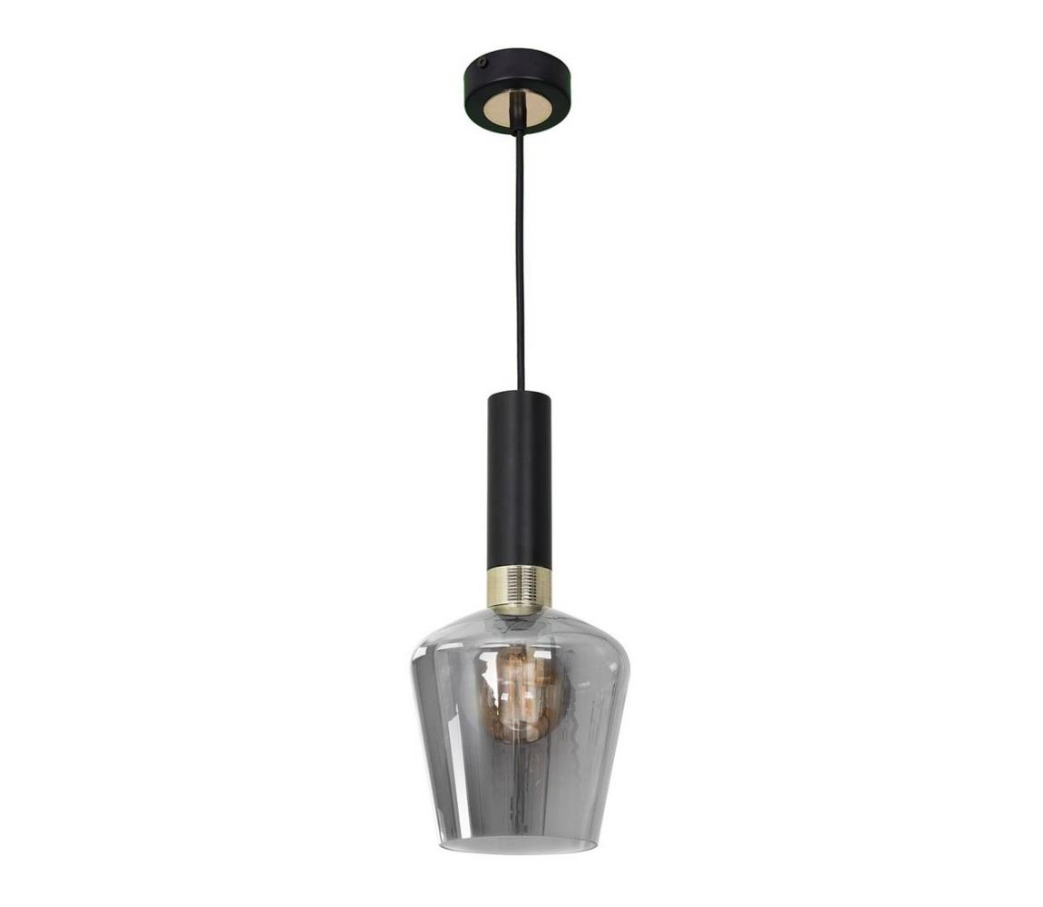 ChaŻyrandol na lince ROMA BLACK 1xE27/60W/230V
