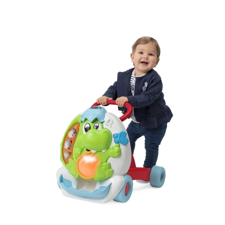Chicco - Chodzik dla dzieci z atrakcjami i dźwiękiem 2w1 DINO 2xAA