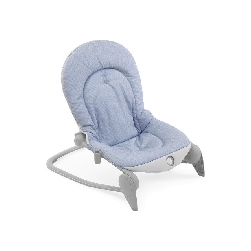 Chicco - Dziecięca wibrująca huśtawka z melodią BALLOON Dots 2xAA + 1xLR20 niebieska