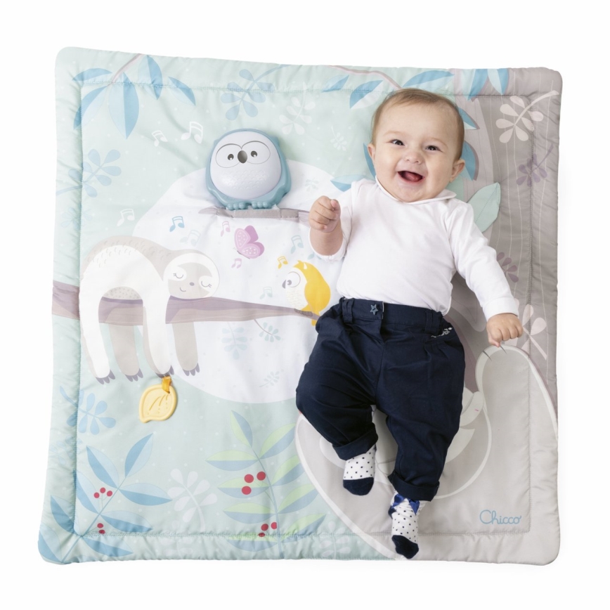 Chicco - Kocyk dziecięcy do zabawy 2w1 3xAAA sówka
