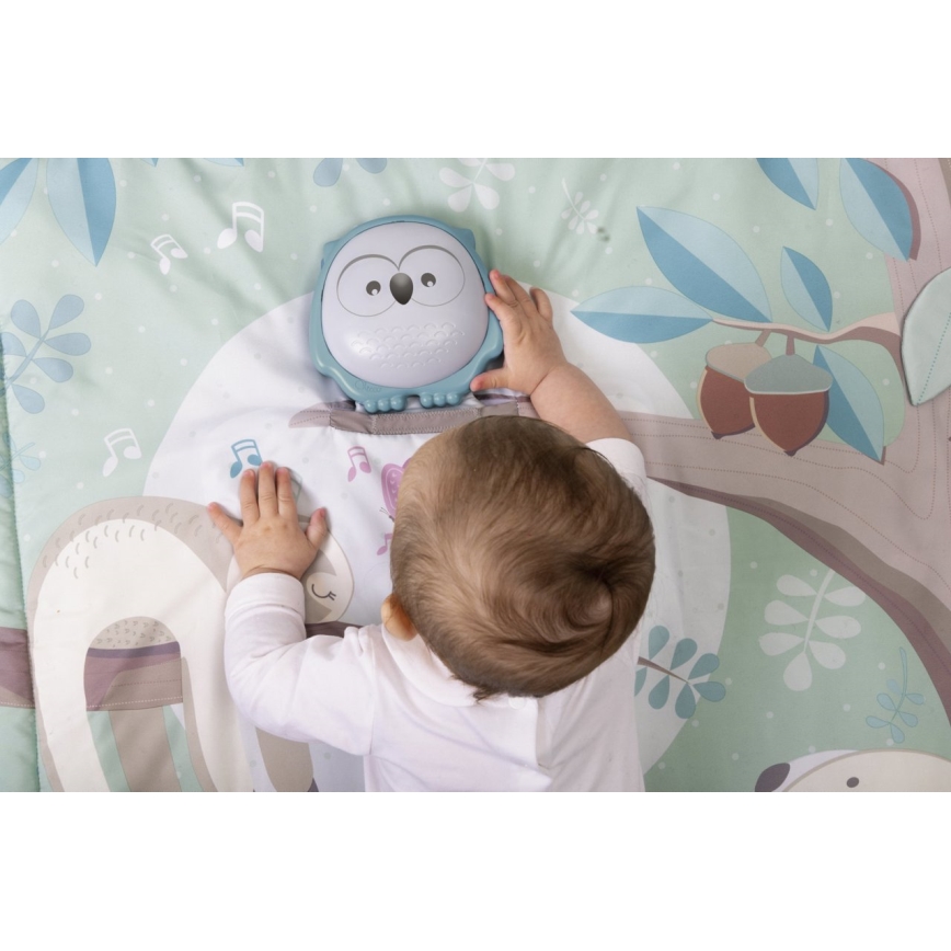 Chicco - Kocyk dziecięcy do zabawy 2w1 3xAAA sówka