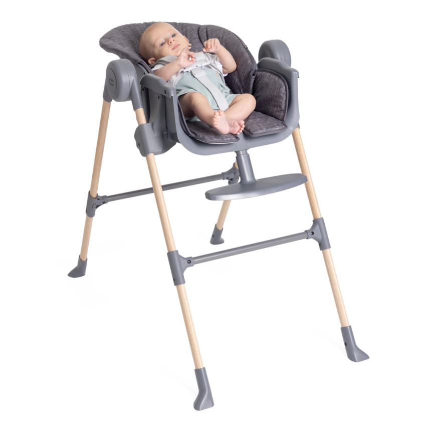 Chicco - Krzesło do jadalni dla dzieci Polly Essential - szary