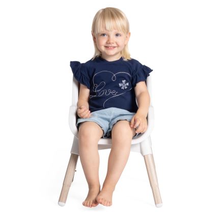 Chicco - Krzesło do jadalni dla dzieci ZEST 3w1 biały/szary