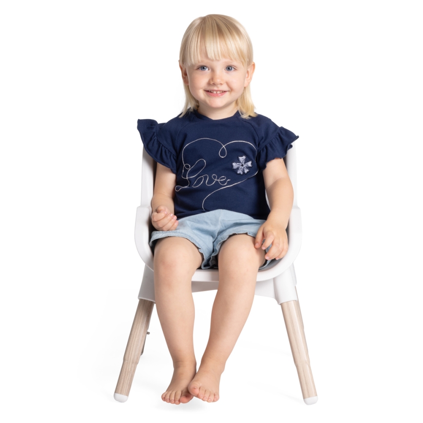 Chicco - Krzesło do jadalni dla dzieci ZEST 3w1 biały/szary