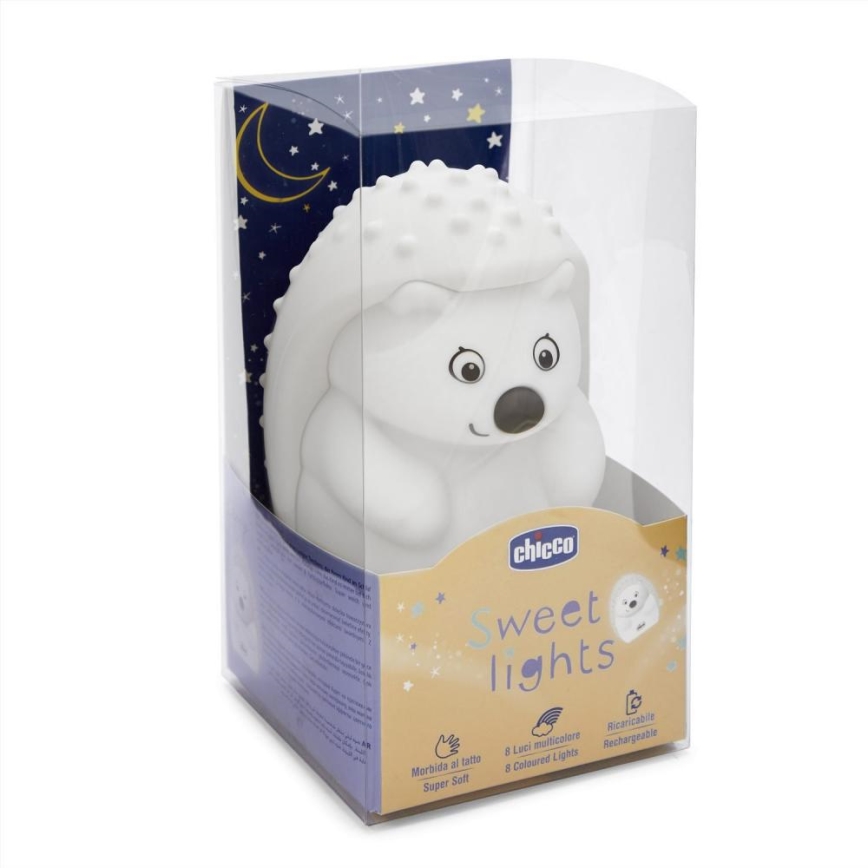 Chicco - Lampka nocna dla dzieci SWEET LIGHTS jeż