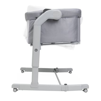 Chicco - Łóżeczko dziecięce 2w1 NEXT2ME MAGIC EVO jasnoszare