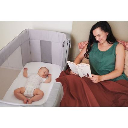Chicco - Łózeczko dziecięce 3w1 3v1 NEXT2ME FOREVER ciemnoszare