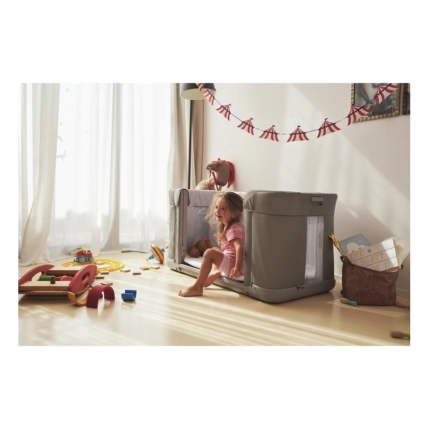 Chicco - Łózeczko dziecięce 3w1 3v1 NEXT2ME FOREVER jasnoszare