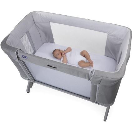Chicco - Łózeczko dziecięce 3w1 3v1 NEXT2ME FOREVER jasnoszare
