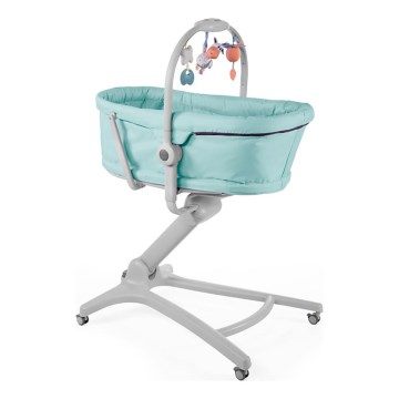 Chicco - Łózeczko dziecięce 4w1 BABY HUG Akwarela turkusowa