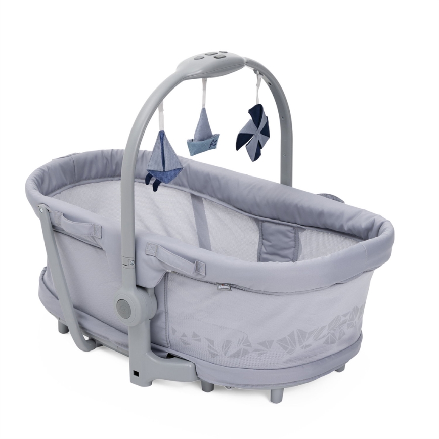 Chicco - Łózeczko dziecięce 5w1 BABY HUG PRO szare