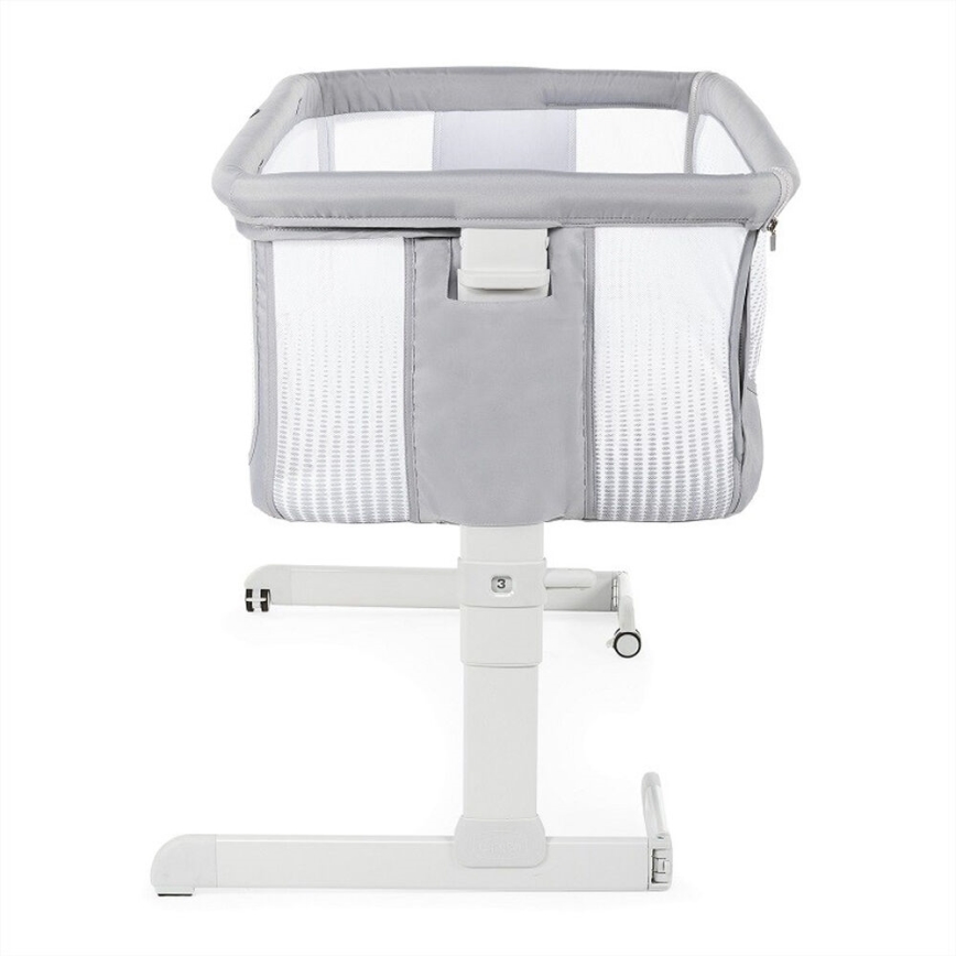 Chicco - Łóżeczko dziecięce NEXT2ME AIR jasnoszare