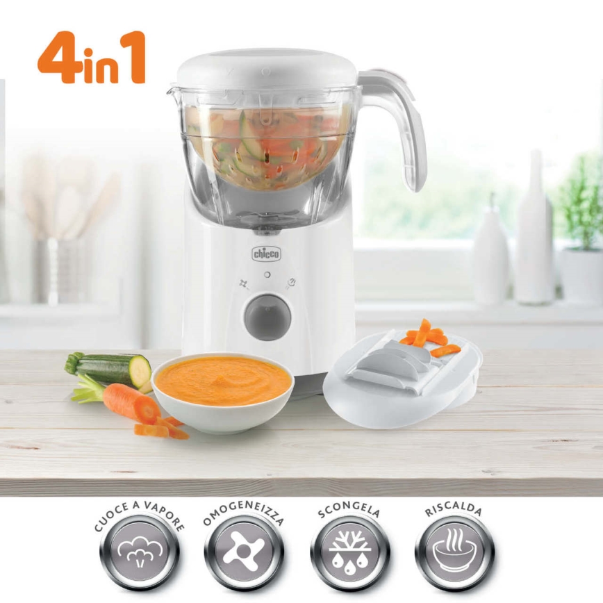 Chicco - Parowar z blenderem 4w1 EASY MEAL