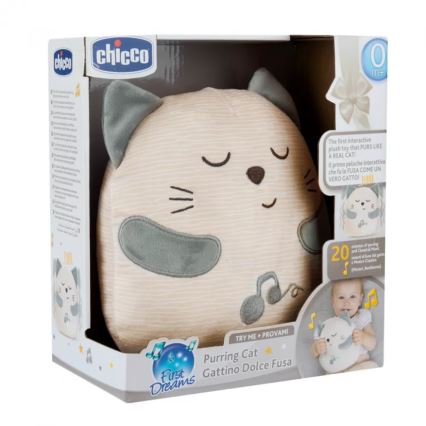 Chicco - Pluszowa zabawka interaktywna kot 3xAAA