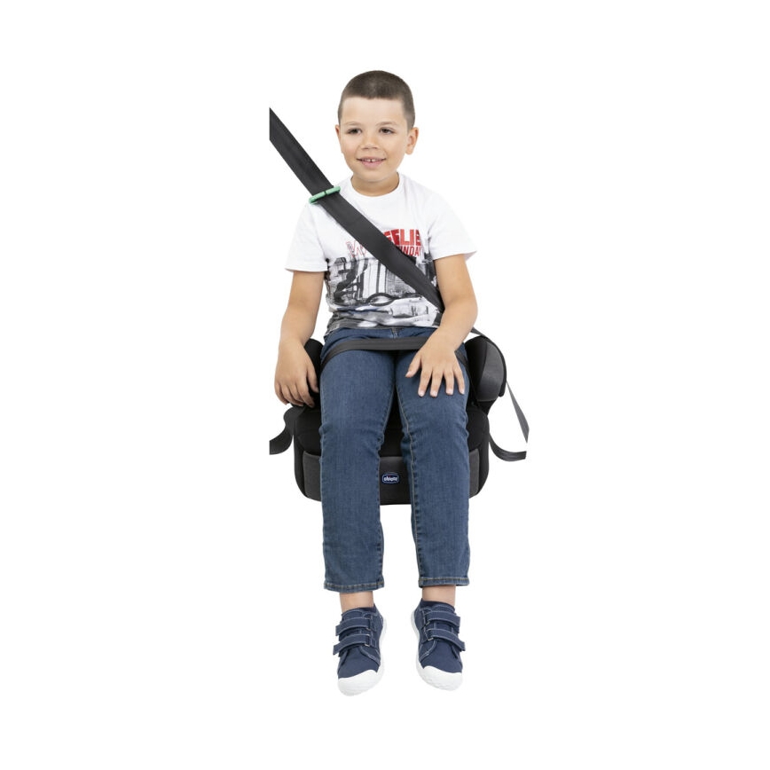 Chicco - Poduszka na siedzenie samochodowe QUASAR FIX i-Size (126-150 cm) szary