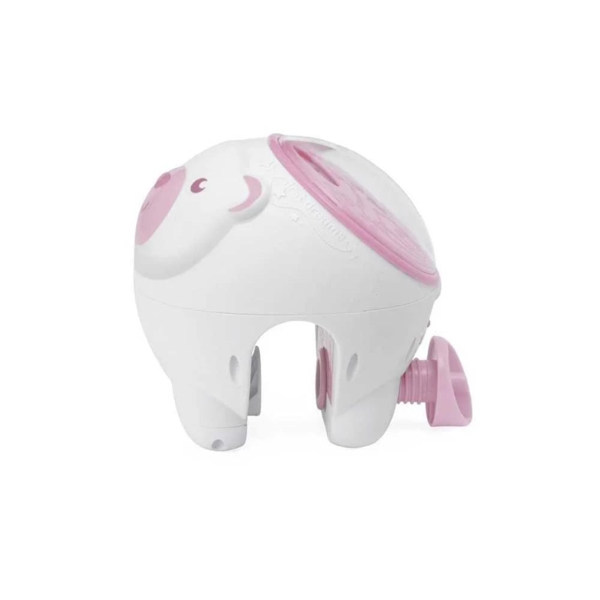 Chicco - Projektor dziecięcy 2w1 POLAR BEAR 3xAA różowy