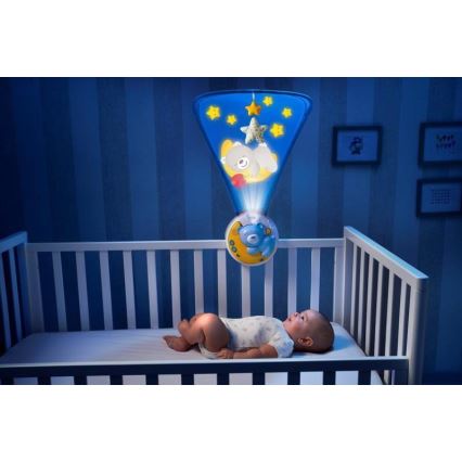 Chicco - Projektor nad łóżeczko z muzyką 3w1 NEXT2MOON niebieski